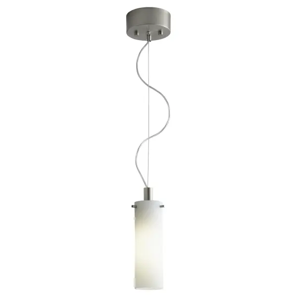 The LOTUS pendant reimagines traditional lighting with a fresh, modern aesthetic. Its compact single-light design and refined satin nickel finish deliver understated sophistication perfect for smaller spaces or layered lighting schemes. - alternate view