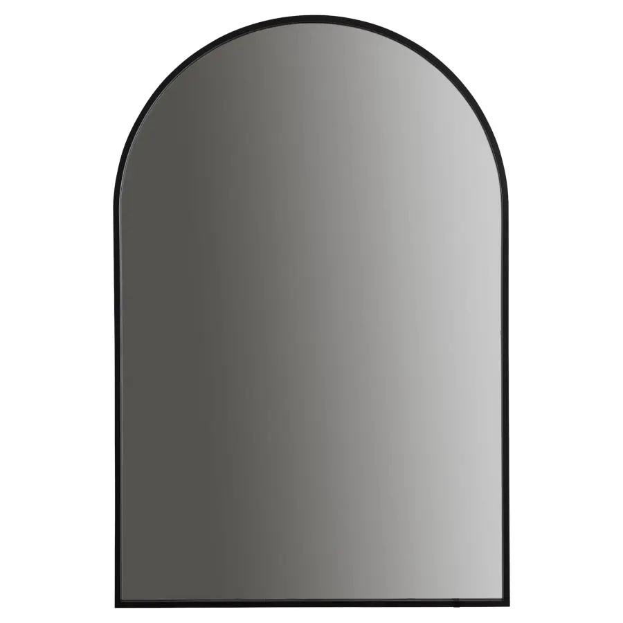 Avior Arched Lighted Mirror 24" x 36" - Black