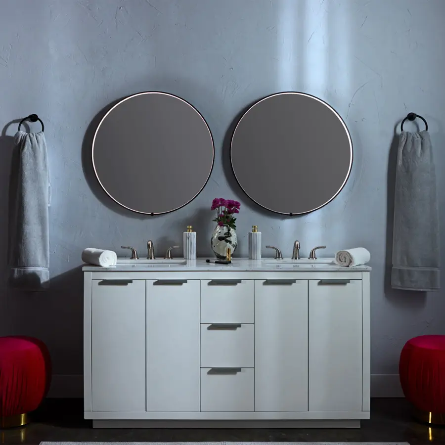 Avior 30" Round Lighted Mirror - Image 12