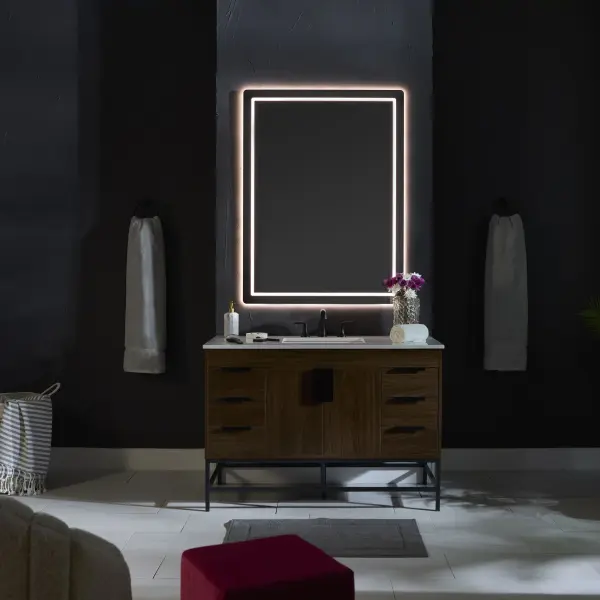 Compact 36" x 36" Lighted Mirror - Image 13