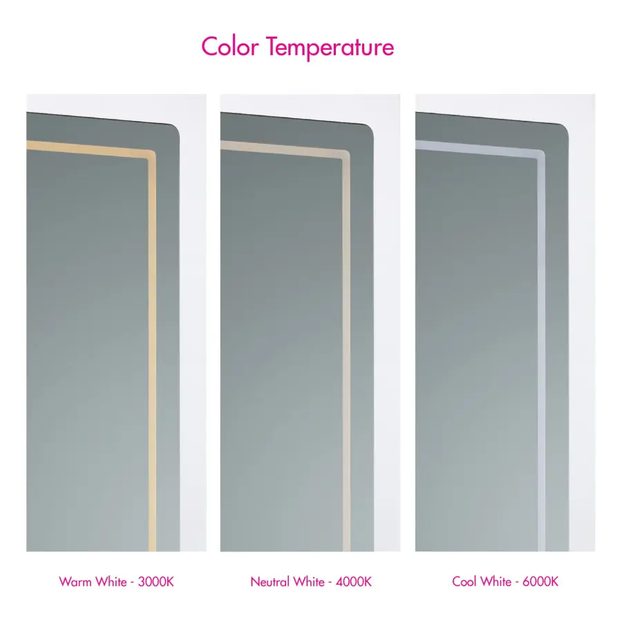Compact 36" x 36" Lighted Mirror - Image 6
