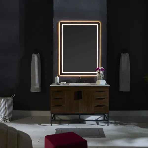 Compact 48" x 36" Lighted Mirror - Image 14