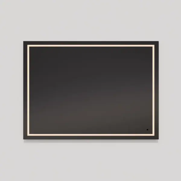 The Track Lighted Mirror combines Italian design excellence with advanced features including concealed GHOST lighting, defogger, CCT selectability, dimmability, and hands-free infrared control for the ultimate grooming experience.