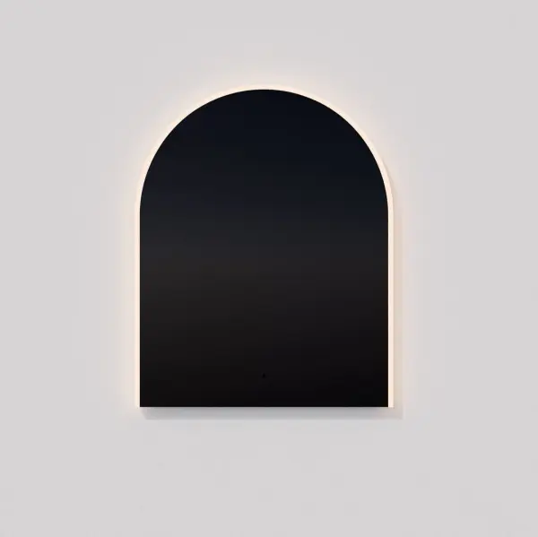 The Starlight combines timeless arched architecture with modern LED technology. Features adjustable brightness and color temperature via IR sensor, edge-lit design for even illumination, and built-in defogger for steam-free clarity.