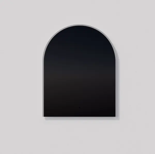 The Starlight combines timeless arched architecture with modern LED technology. Features adjustable brightness and color temperature via IR sensor, edge-lit design for even illumination, and built-in defogger for steam-free clarity. - alternate view