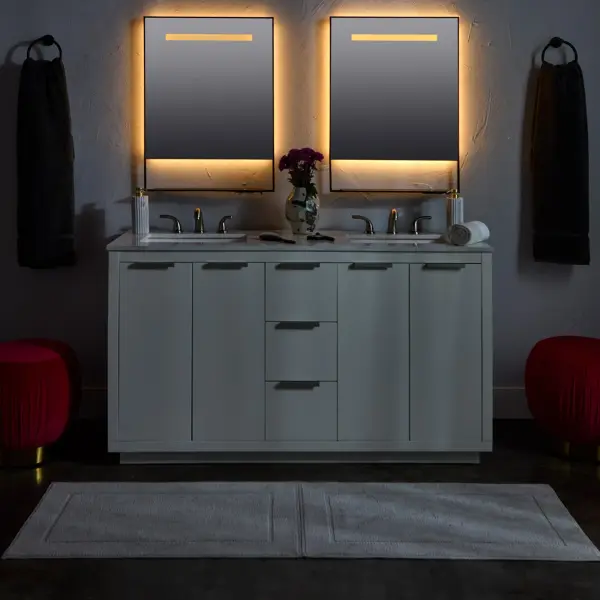 Castore 20" x 32" Lighted Mirror with Wireless Charging - Image 15