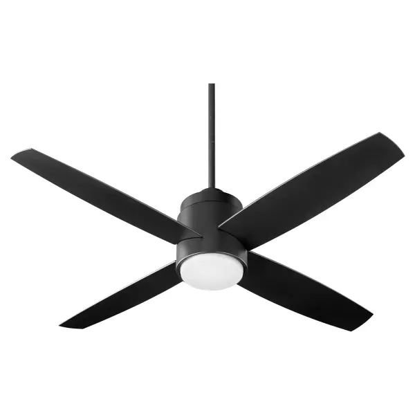 The Oslo 52" ceiling fan delivers efficient cooling with contemporary style. Its four square-tip blades and sleek cylinder motor create an elevated, uncomplicated aesthetic perfect for modern spaces. - alternate view