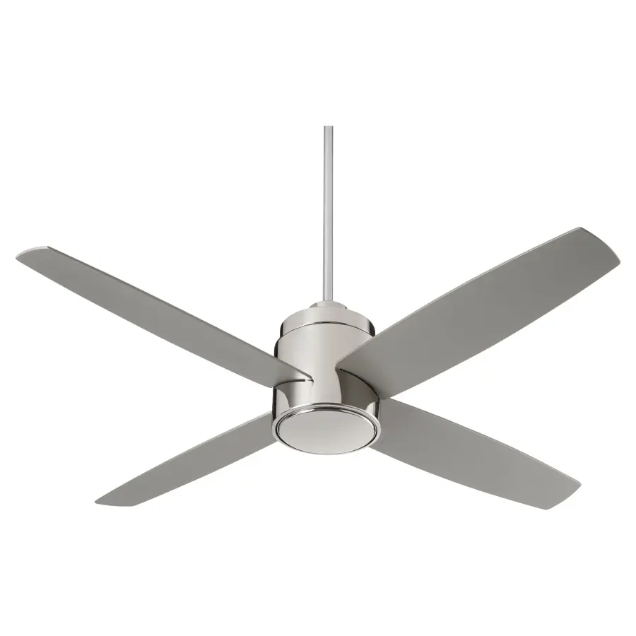 Oslo 52" Four Blade Ceiling Fan in Polished Nickel - Image 1