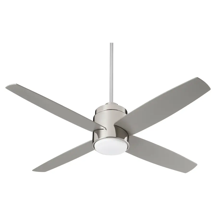 Oslo 52" Four Blade Ceiling Fan in Polished Nickel - Image 3