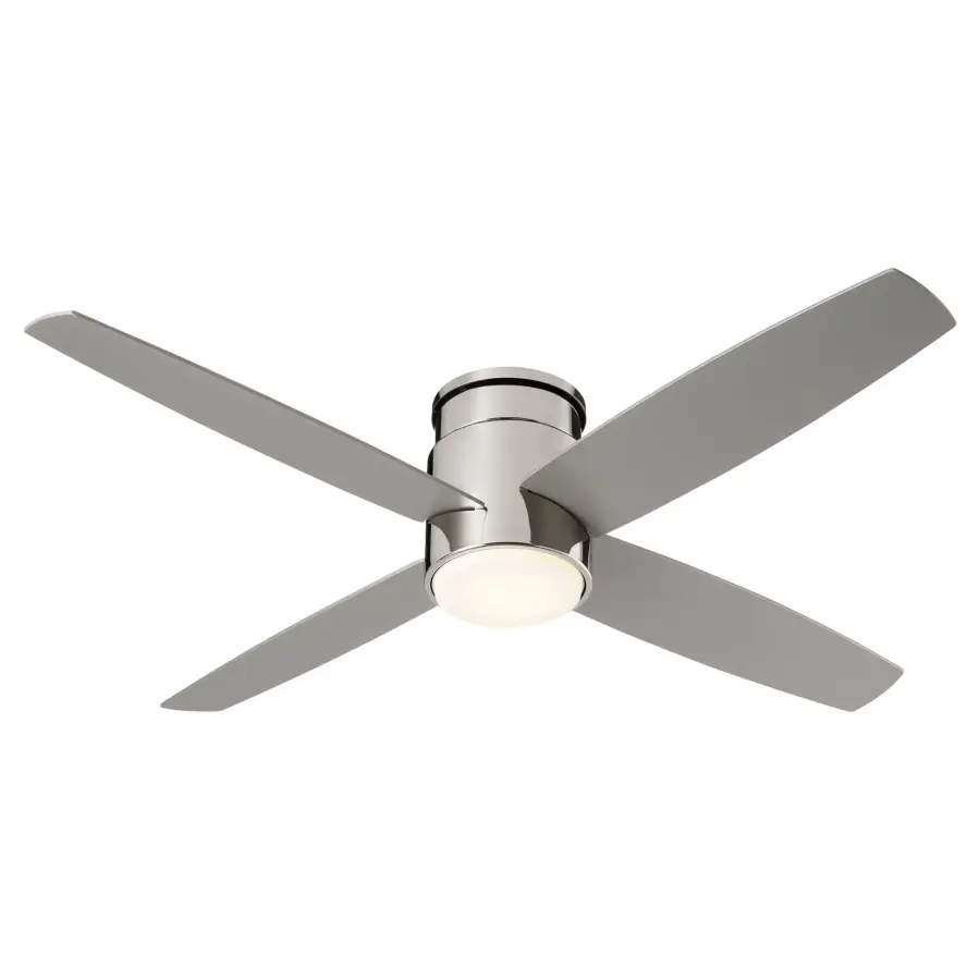 Oslo Hugger 52" Ceiling Fan in Polished Nickel - Image 2