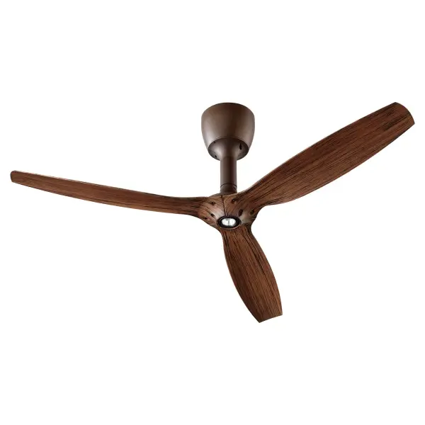 The Alpha 60" ceiling fan combines striking minimalist design with exceptional performance. Its three aerodynamic blades and 60" span provide whisper-quiet airflow ideal for large spaces and high ceilings, while integrated lighting adds functionality.