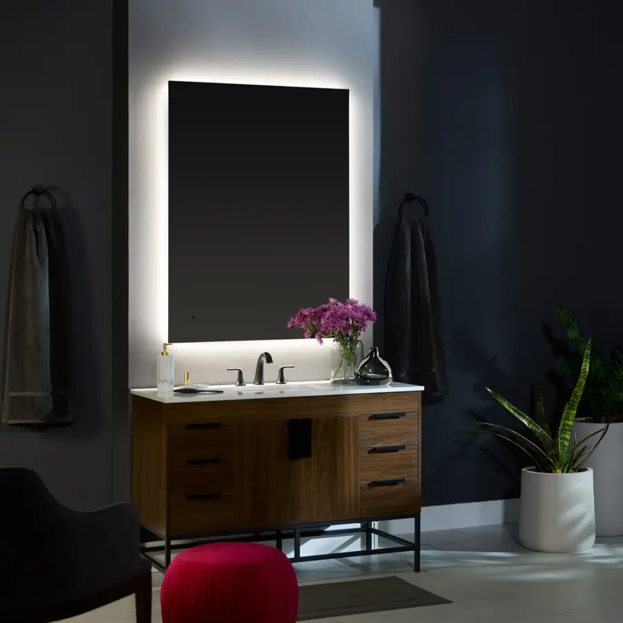 Galaxy 48" x 36" Lighted Mirror - Image 8