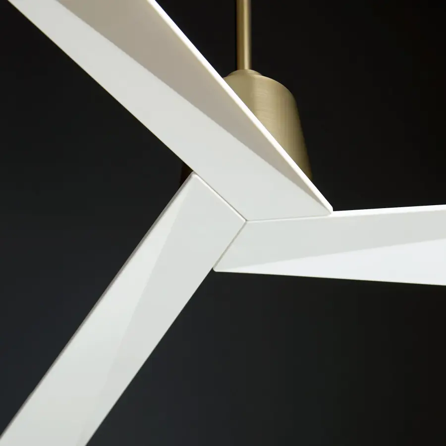 Dynamo 54" Ceiling Fan - Aged Brass/White - Image 2