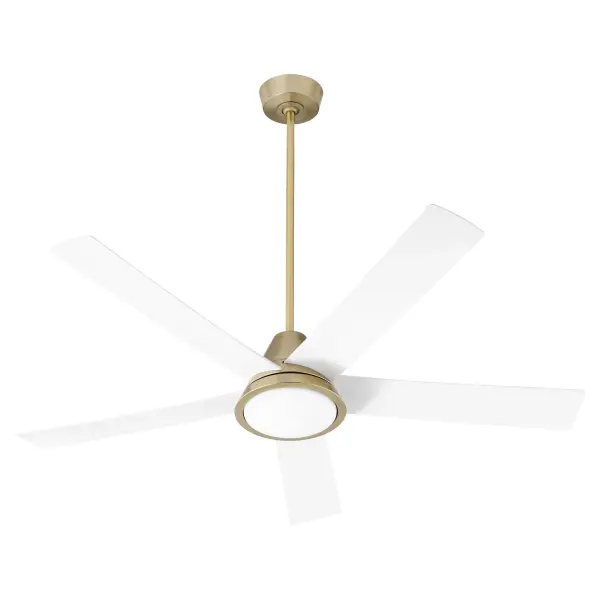 The Temple 56" fan combines minimalist elegance with practical versatility. Its energy-efficient DC motor, integrated LED lighting, and damp rating make it ideal for bedrooms, sunrooms, and covered outdoor spaces.