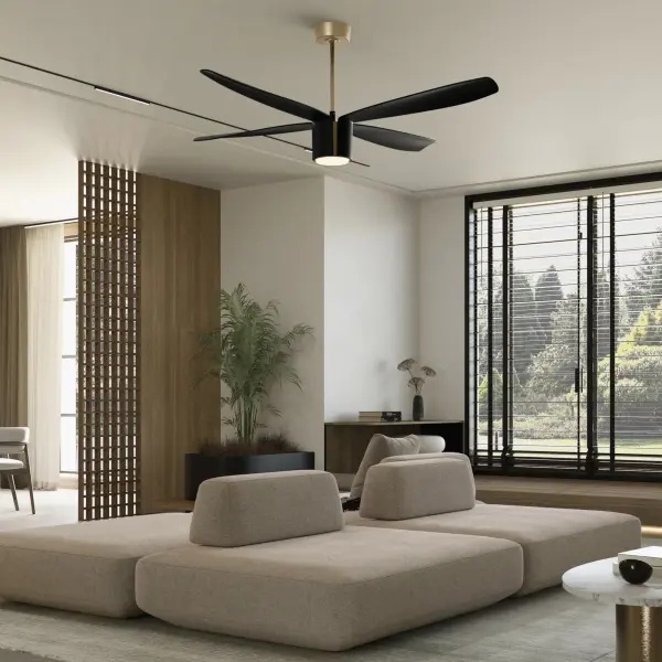 Samaran 60" Ceiling Fan in Black - Image 6