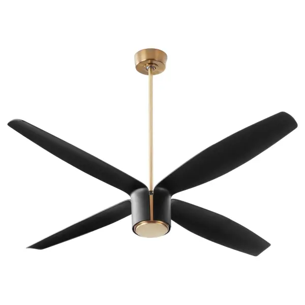 The Samaran 60" redefines modern ceiling fans with sweeping sculptural blades and refined aged brass finish. Perfect for contemporary lofts or coastal retreats, it delivers powerful airflow with elegant presence.