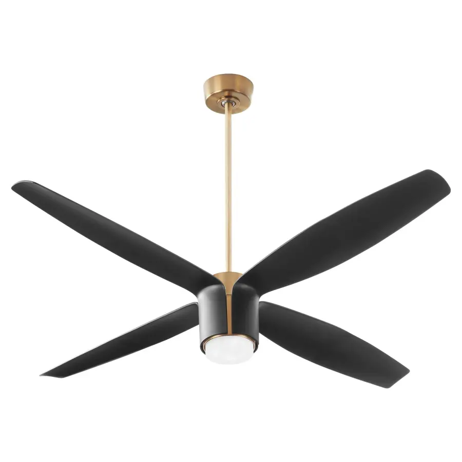 Samaran 60" Ceiling Fan - Aged Brass & Black - Image 2