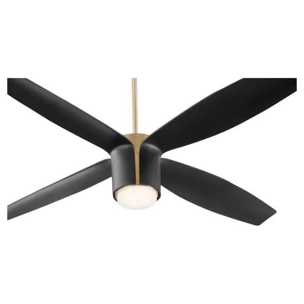 Samaran 60" Ceiling Fan - Aged Brass & Black - Image 4