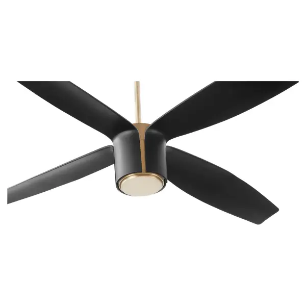 Samaran 60" Ceiling Fan - Aged Brass & Black - Image 5