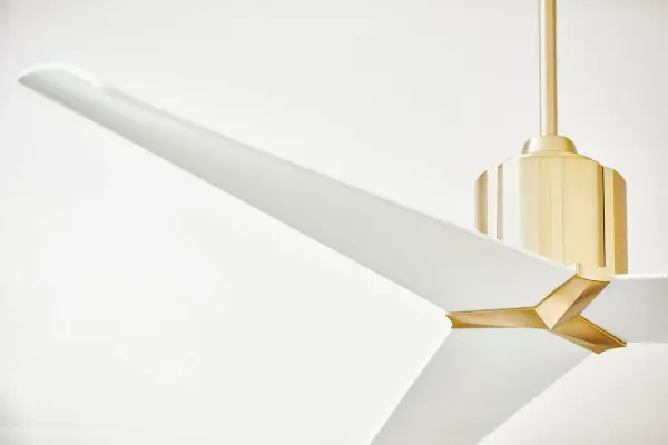 Strato 60" Ceiling Fan - Aged Brass & White - Image 6