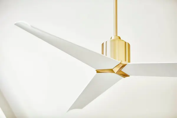 Strato 60" Ceiling Fan - Aged Brass & White - Image 7