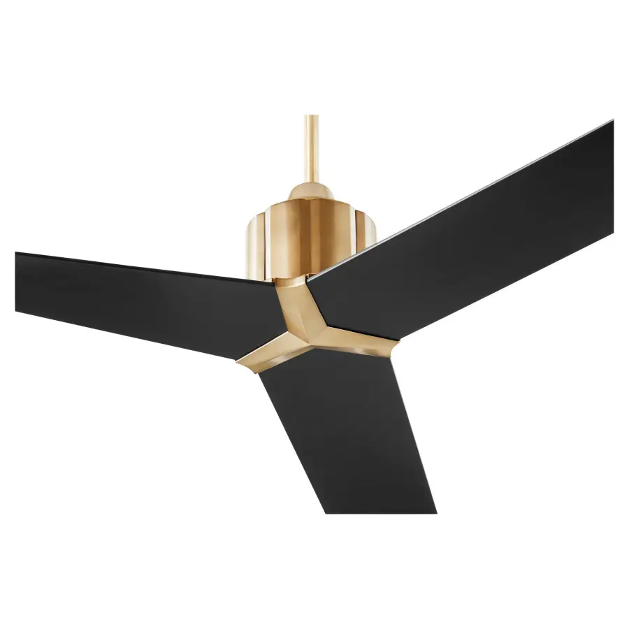 Strato 60" Ceiling Fan - Aged Brass & Black - Image 2