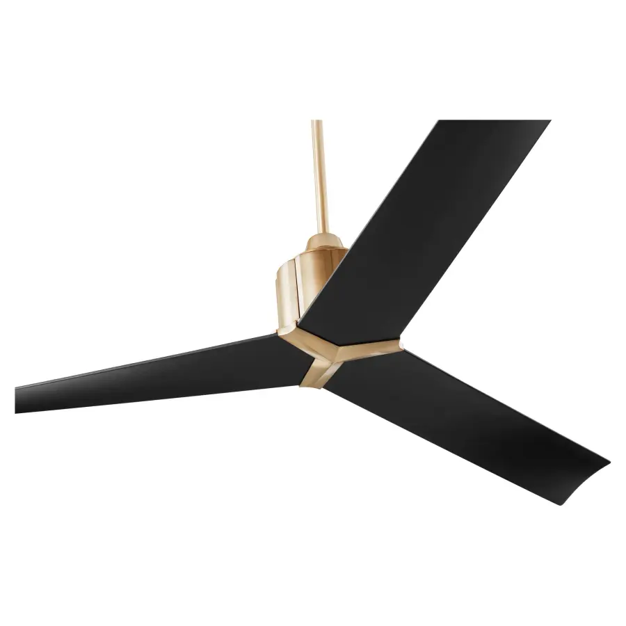 Strato 60" Ceiling Fan - Aged Brass & Black - Image 3