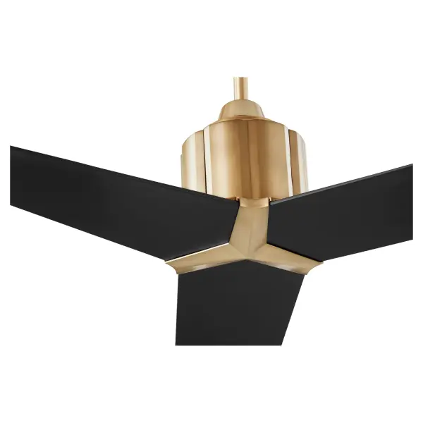Strato 60" Ceiling Fan - Aged Brass & Black - Image 4