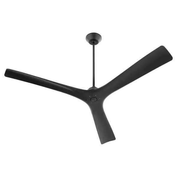 The Mecca 64" Ceiling Fan combines sleek modern aesthetics with robust performance. Its unique 3-blade design with smooth square tips creates a striking focal point while the 120DC motor delivers quiet, efficient operation.