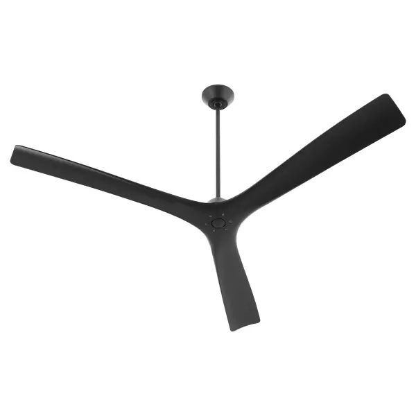 The Mecca 72" Ceiling Fan combines striking modern aesthetics with powerful performance. Its unique 3-blade design with smooth square tips creates a bold focal point, while the quiet 120DC motor delivers efficient cooling for large spaces.