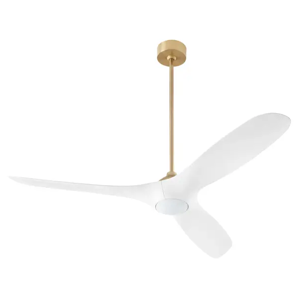 The Province 56" Fan combines sleek contemporary styling with advanced Smart by Bond WiFi technology. Features 3 curved blades with 16-degree pitch for optimal airflow, integrated 15W LED lighting with 90 CRI, and energy-efficient DC motor. - alternate view
