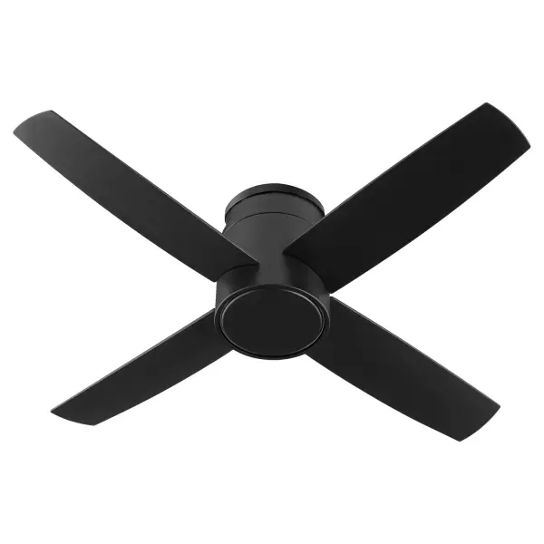 The Oslo Hugger combines contemporary design with practical functionality. Its flush-mount configuration and 44-inch blade span make it ideal for rooms with standard ceiling heights, while the clean black finish adds modern sophistication.
