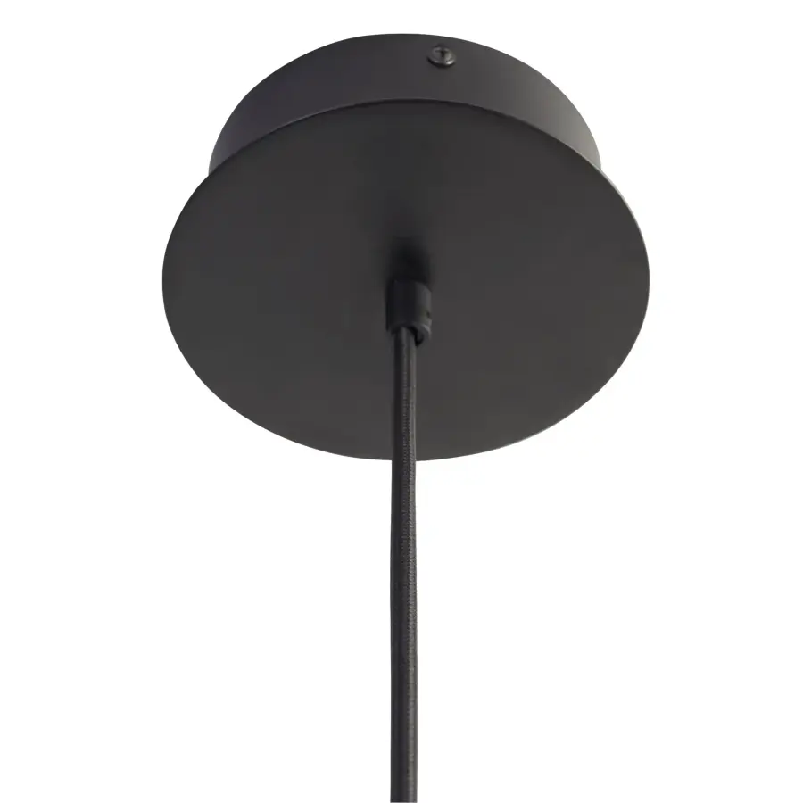 Striking Industrial Pendant with Warm Brass Interior Glow - Image 4