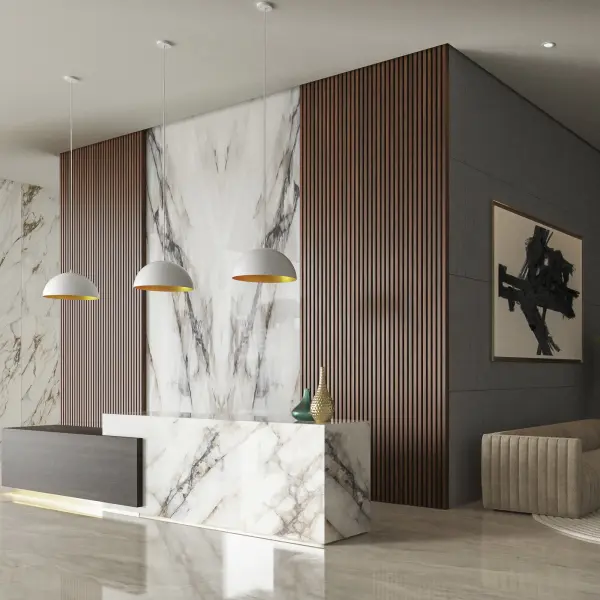 Modern Industrial Pendant with Warm Brass Interior Glow - Image 3