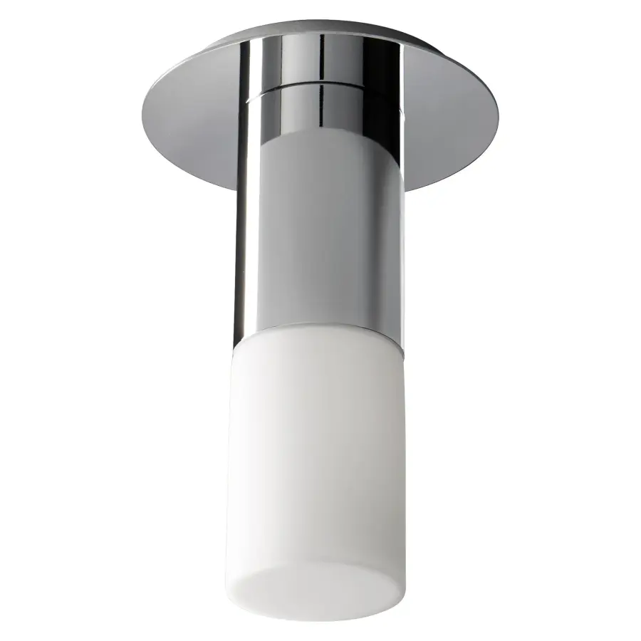 Pilar Small Glass Ceiling Mount - Polished Nickel - Image 1