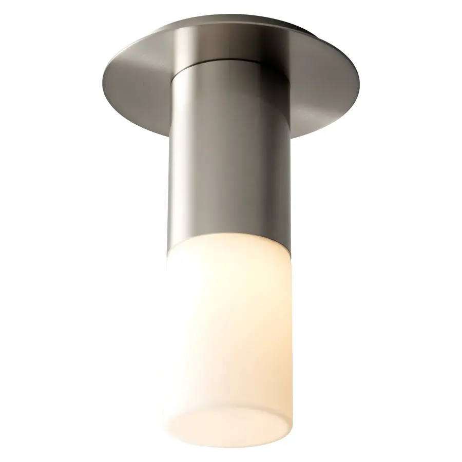 Pilar Small Glass Ceiling Mount - Satin Nickel - Image 2