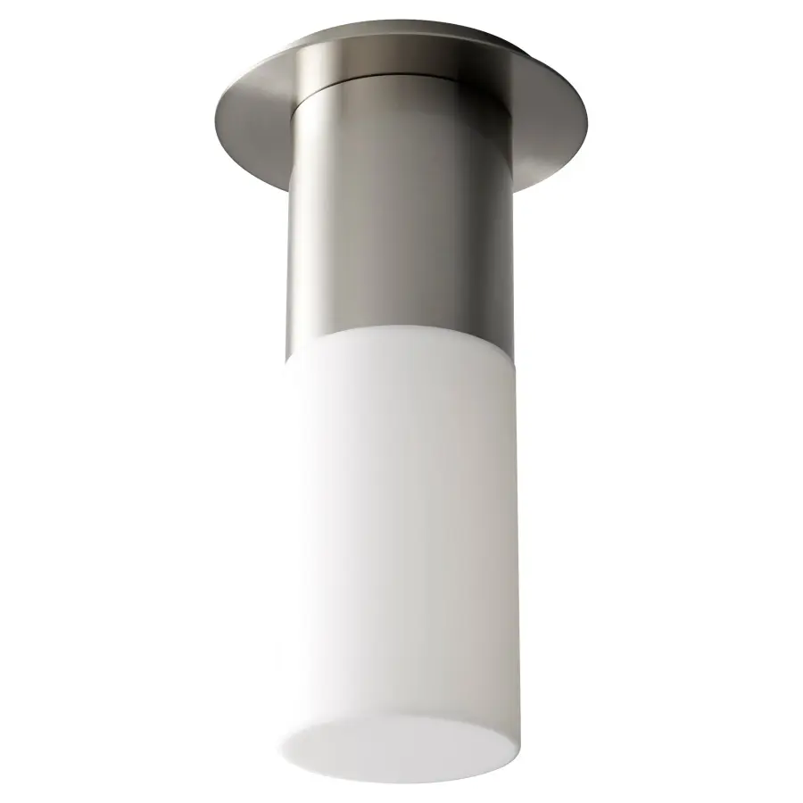 Pilar Large Acrylic Ceiling Mount - Satin Nickel - Image 1