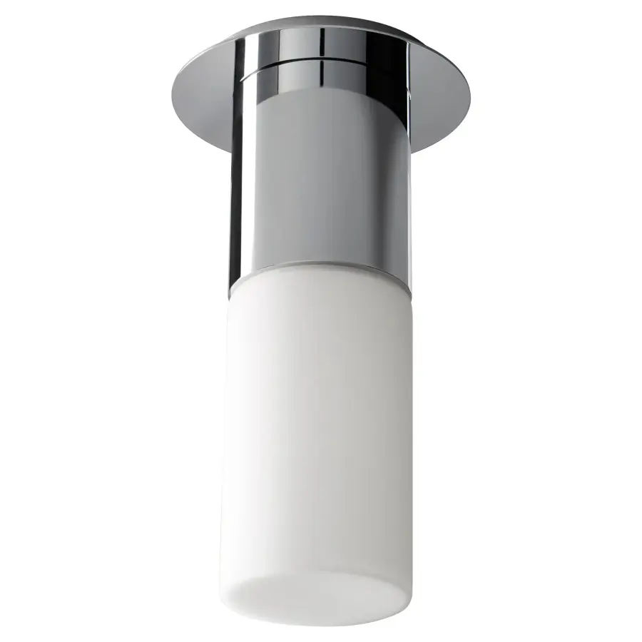 Pilar Large Glass Ceiling Mount - Polished Nickel - Image 1