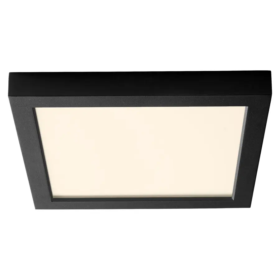 Altair 9" LED Square Flush Mount - Black - Image 2