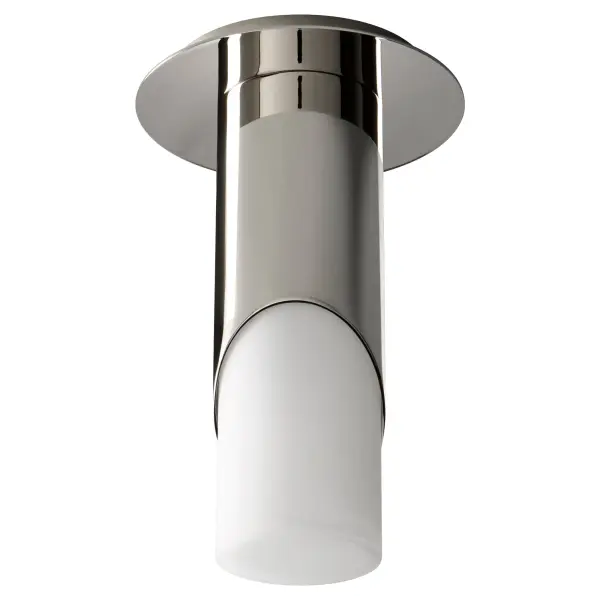 Ellipse Small Glass Ceiling Mount - Polished Nickel - Image 1