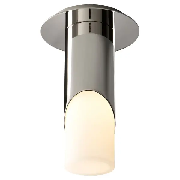 Ellipse Small Glass Ceiling Mount - Polished Nickel - Image 2