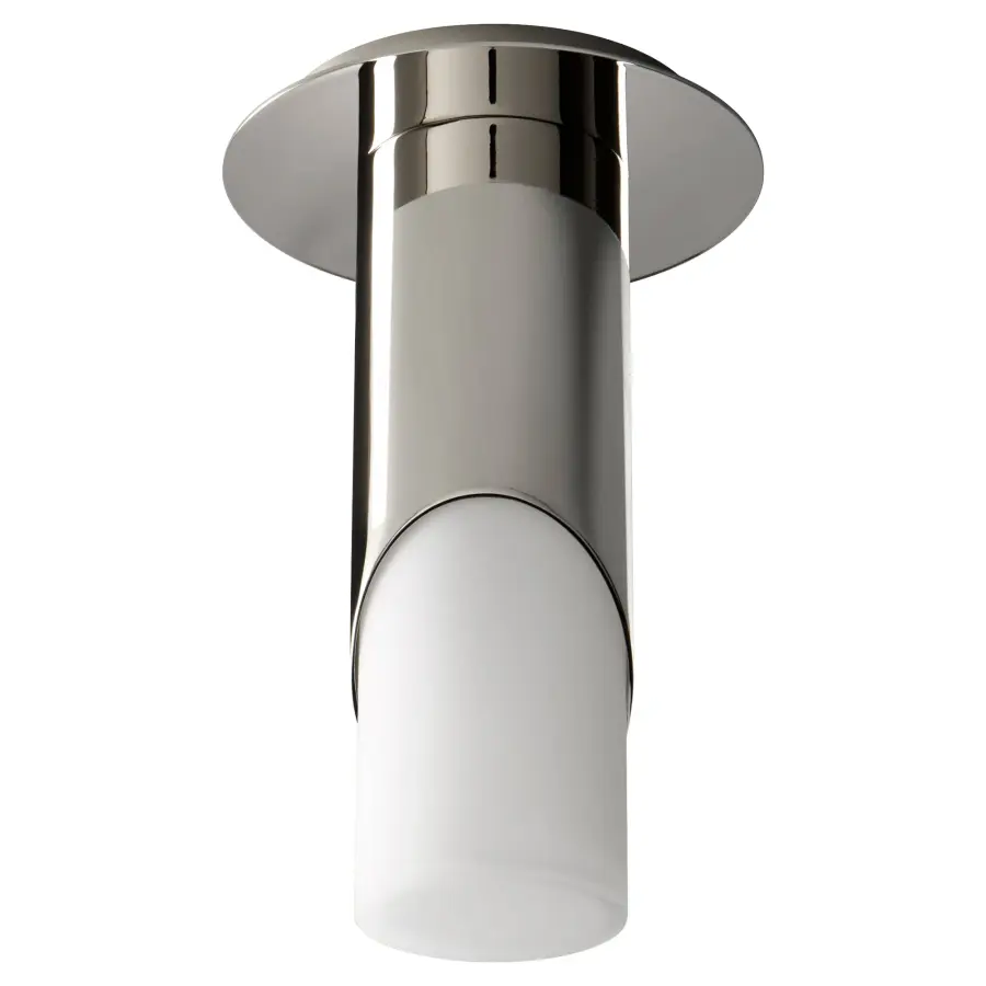 Ellipse Small Glass Ceiling Mount - Polished Nickel - Image 1