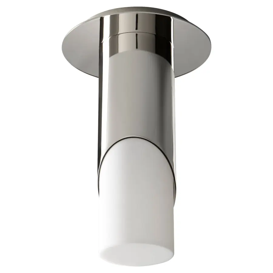 Ellipse Small Acrylic Ceiling Mount - Polished Nickel - Image 1