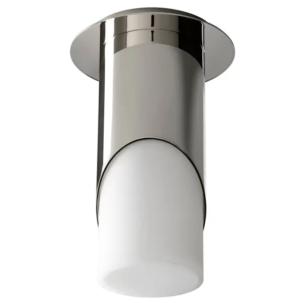 Ellipse Large Glass Ceiling Mount - Polished Nickel - Image 1