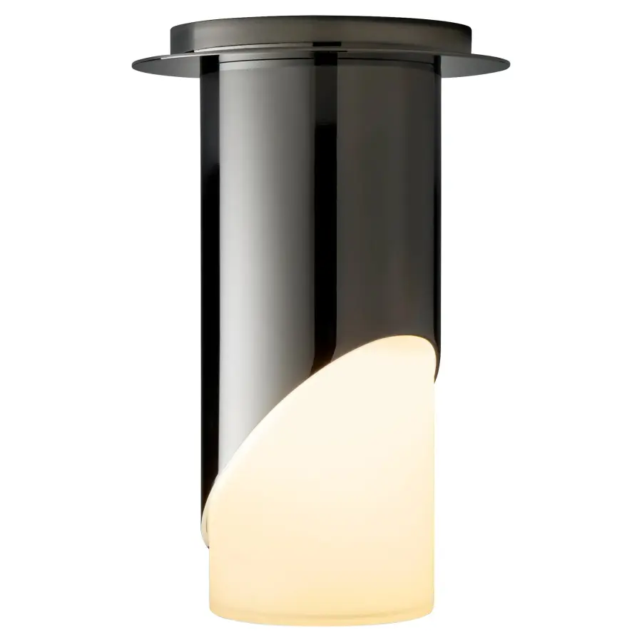 Ellipse Large Glass Ceiling Mount - Polished Nickel - Image 3