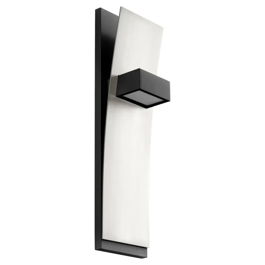 Dario Wall Sconce - Black/Satin Nickel - Image 1