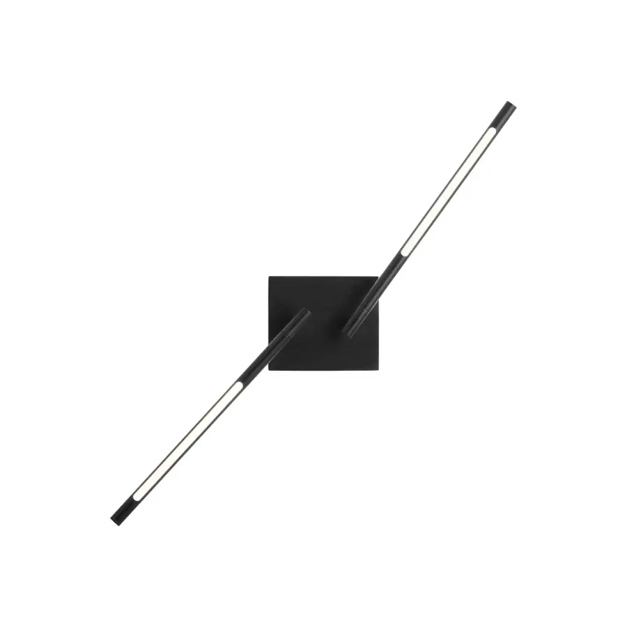 Palillos Two Light LED Wall Sconce in Black - Image 4