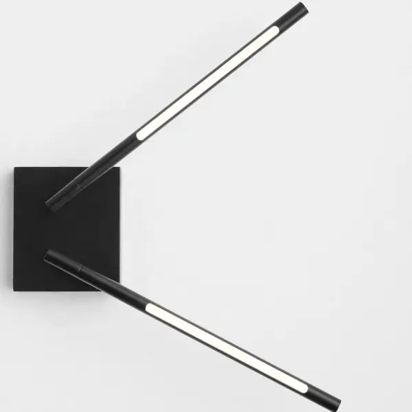 Palillos Two Light LED Wall Sconce in Black - Image 7