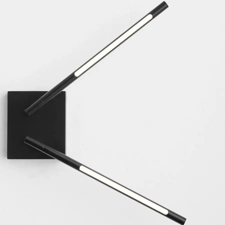 Palillos Two Light LED Wall Sconce in Black - Image 7