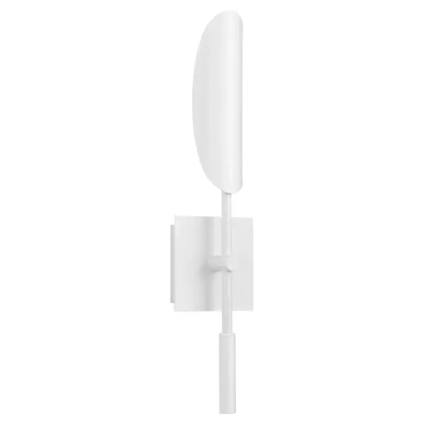 Pivot CCT Wall Sconce in White and Aged Brass - Image 2